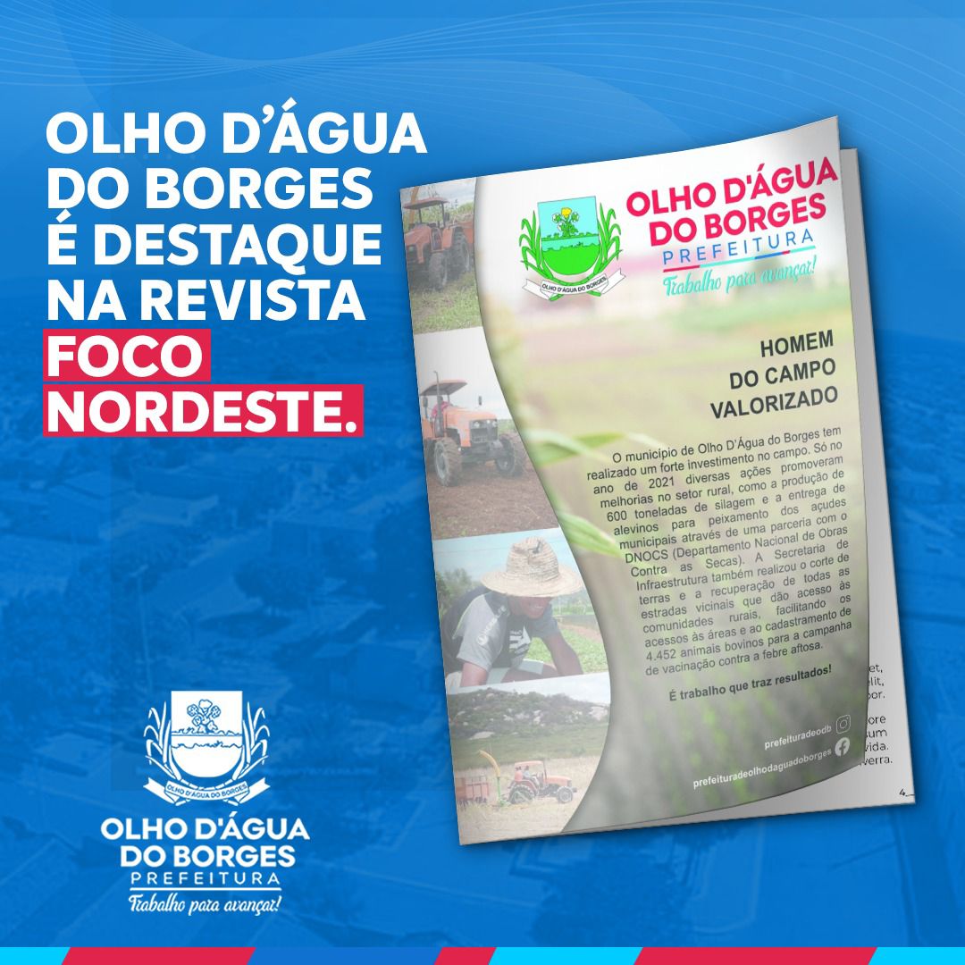 Olho D Gua Do Borges Destaque Na Revista Foco Nordeste Jornal