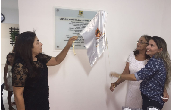 Prefeita Klébia Bessa inaugura o Centro de Referência de Assistência Social – CRAS