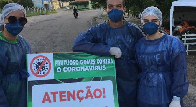 O Conselho Tutelar do município de Frutuoso Gomes/RN, participa das barreiras sanitárias realizadas na cidade