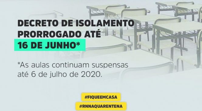 Governo do RN endurece política de isolamento social em todo o estado, respaldado pela Secretaria estadual de Saúde do RN e pelo Comitê Científico do Estado