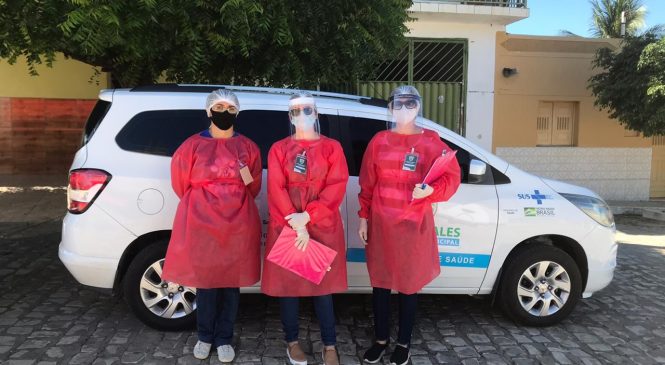 Equipe de Vigilância Sanitária realiza a fiscalização nos comércios essenciais que estão funcionando no município de Major Sales/RN