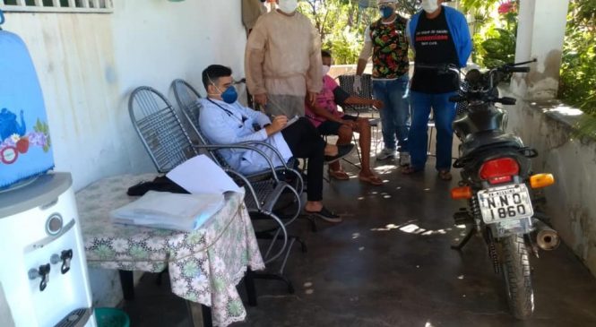 A Equipe do PSF, realiza na última semana, visitas domiciliares aos pacientes da Zona Rural – nad Comunidades Inveja e Bela-Flor de Olho D’Água do Borges/RN