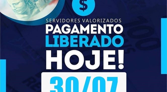 Governo do Prefeito Manoel Veras, de Campo Grande/RN, sempre prioriza o pagamento dos servidores em dia, como forma de reconhecimento a dedicação e competência em sua área de trabalho