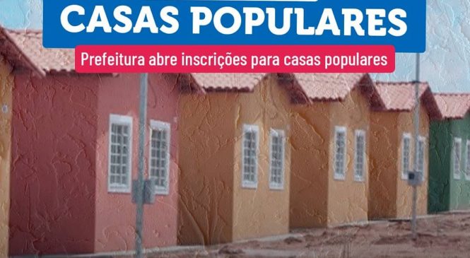 A Prefeitura Municipal de Almino Afonso/RN, abre cadastro para moradias populares