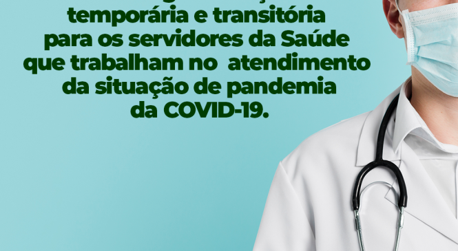 Prefeitura de Major Sales/RN, por meio da Secretaria de Saúde, criou a gratificação temporária e transitória para os servidores da saúde que trabalham no atendimento da situação de pandemia do novo coronavírus (COVID19)