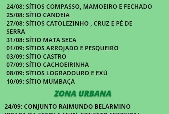 Prefeitura de Frutuoso Gomes/RN, anuncia cronograma para vacinação canina e felina 2020