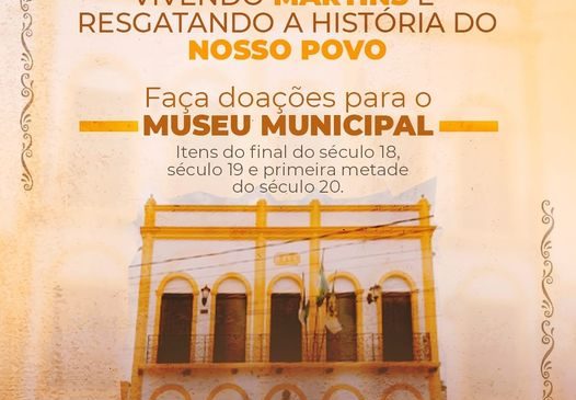 Cumprindo o compromisso com a história do município e do povo, a gestão municipal de Martins/RN, está concluindo a restauração do prédio e reorganizando o acervo do Museu Histórico da cidade