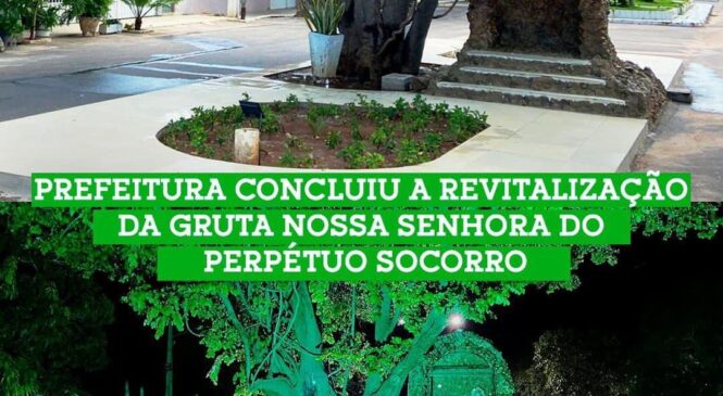 Em Viçosa, a Prefeitura Municipal concluiu a revitalização da Gruta Nossa Senhora do Perpétuo Socorro