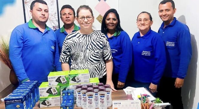 Agentes de Saúde do município de Francisco Dantas recebem material de campo