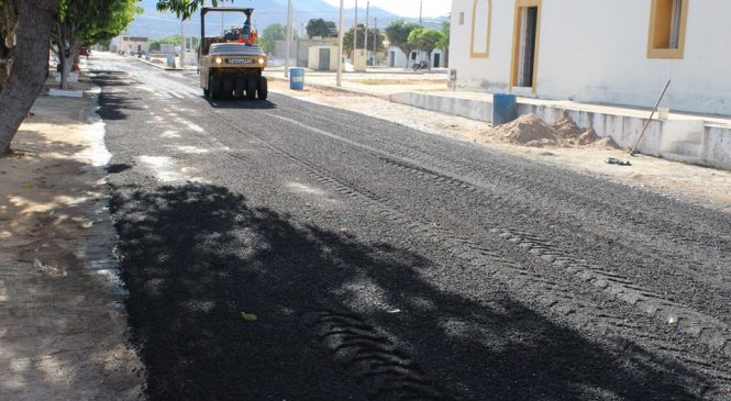 Em Viçosa/RN, Principais ruas da cidade começaram a ganhar Pavimentação Asfáltica