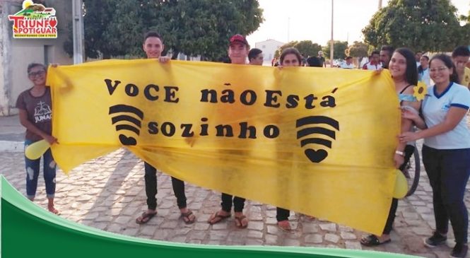 Em Triunfo Potiguar/RN, varias ações foram desenvolvidas dentro da programação do “Setembro Amarelo”