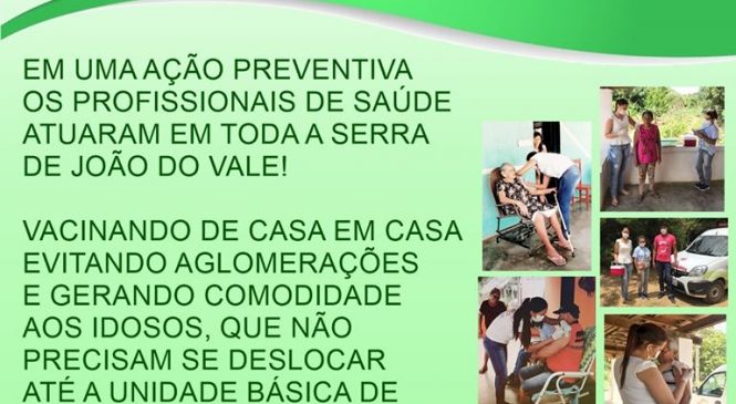 Os profissionais da saúde de Triunfo Potiguar/RN, atuam em toda a Serra de João do Vale na vacinação contra a gripe