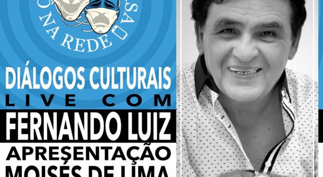 Fundação José Augusto de cultura realiza live “Diálogos Culturais” com o cantor Fernando Luiz