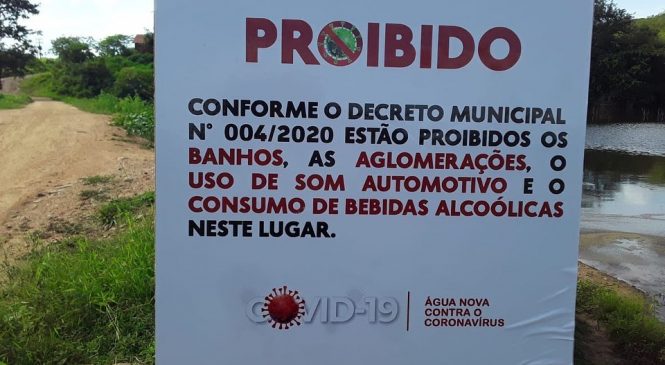 A Prefeitura Municipal de Água Nova/RN, instala placas em açudes e pontos turísticos do município