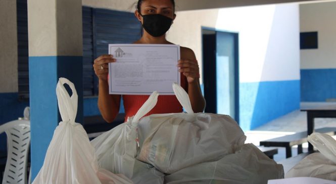 Prefeitura Municipal de Viçosa/RN, inicia entrega de kits de merenda escolar