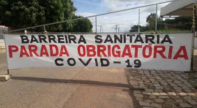 Várias barreiras sanitárias continuam instaladas no município de Almino Afonso/RN, no mês de Junho