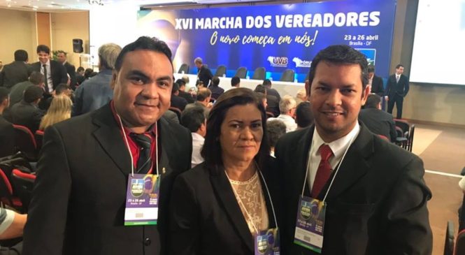 Vereadores de Messias Targino participam da Marcha dos Vereadores, em Brasília