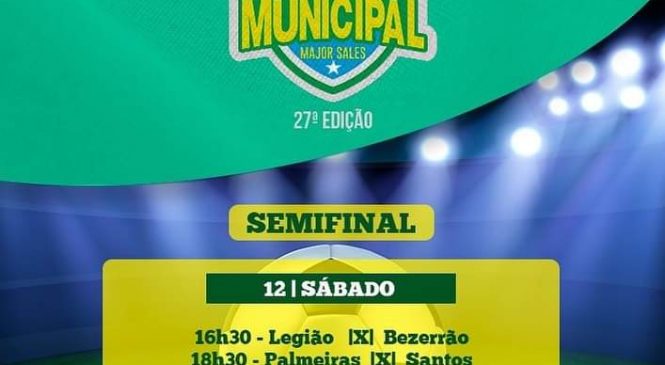 Estádio Municipal “O Piozão”, receberá jogos da semifinal do Campeonato Municipal de Futebol de Campo de Major Sales