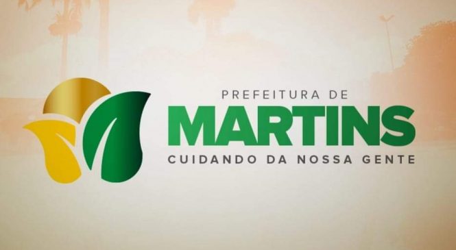 A prefeita Mazé de Martins/RN apresenta a nova logomarca do governo do município