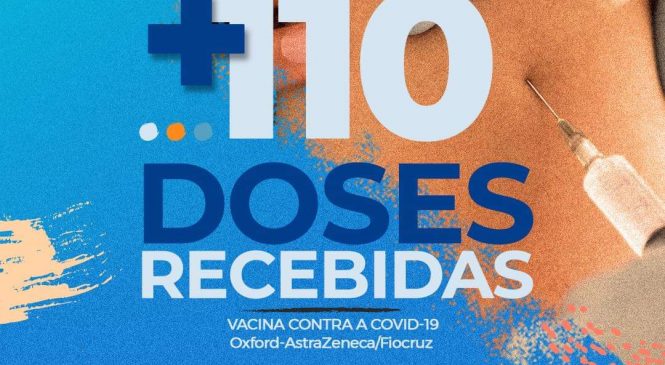 O município de Major Sales/RN, recebeu mais 110 doses da Oxford-AstraZeneca/Fiocruz, vacina contra Covid-19