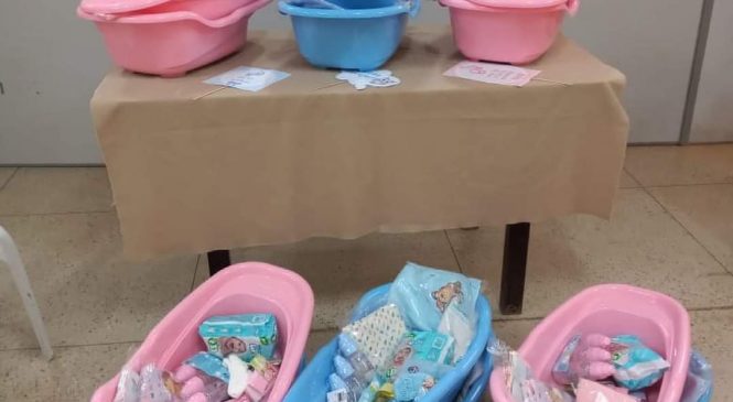 Começou a acontecer no CRAS (Centro de Referência da Assistência Social) do município de São Miguel/RN, entrega de kits para gestantes mês (06), do município