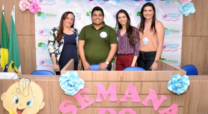 Prefeito Dr. Sabino participa da abertura da Semana do Bebê em Pilões