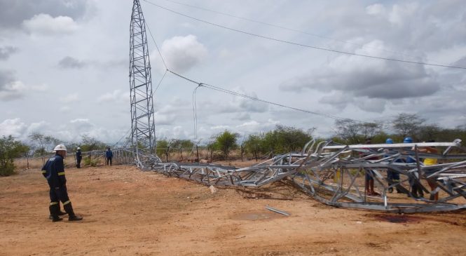 Furto de peças provoca queda de torres de energia e dois suspeitos morrem no RN; caso gerou apagão na madrugada