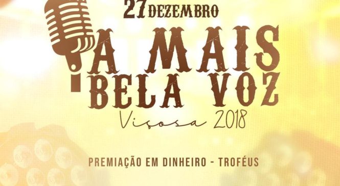 Inscrições abertas para “A mais bela Voz” da cidade de Viçosa/RN