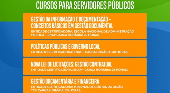 Prefeitura de Portalegre informa que aderiu ao programa Escola Federativa, e vai capacitar os servidores por meio de cursos virtuais.