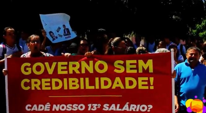 Vaias e protestos na recepção ao governador Robinson Faria em Parelhas