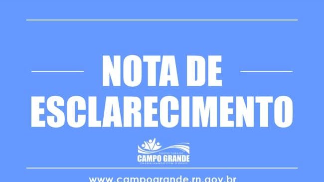 Nota da Prefeitura de Campo Grande sobre Operação da Polícia Federal.